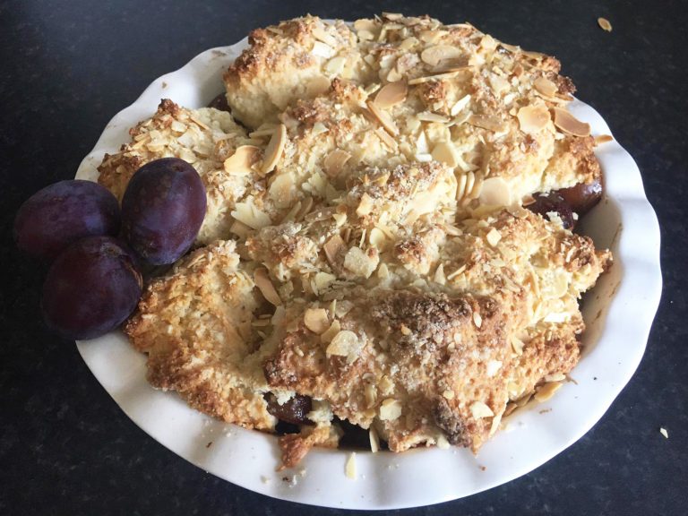 Plum & Orange Cobbler